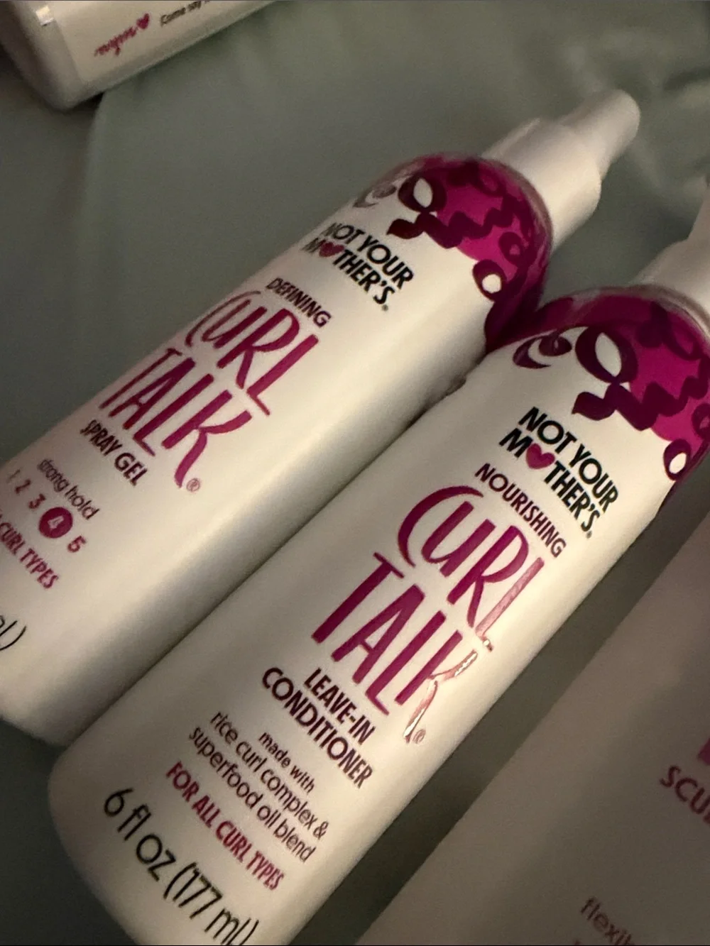 Curl Talk Moisturizing Body & Hair Lotion – White with Purple Accents